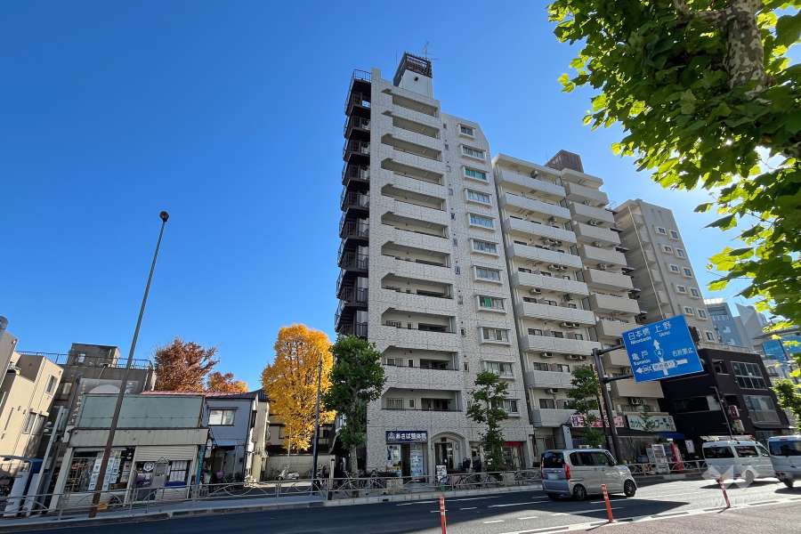 モナークマンション三ノ輪の外観（北西側から）