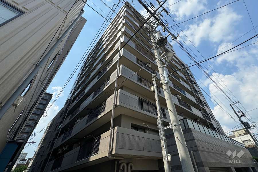 サンクレスト竜泉の外観（南東側から）.