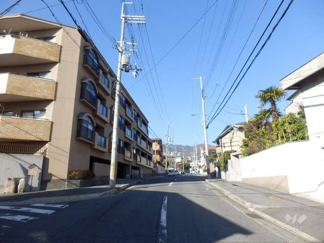 敷地東側の前面道路