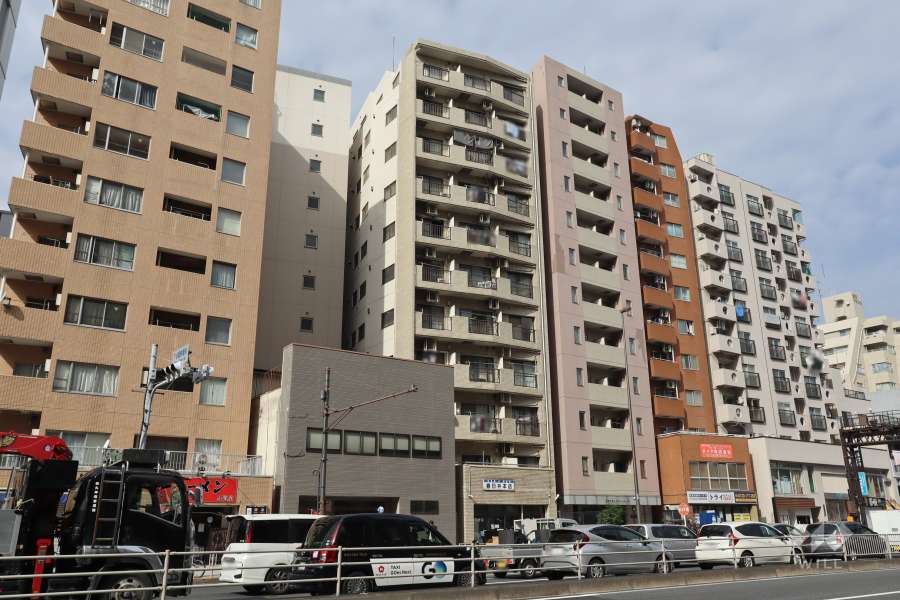 エクレール入谷の外観(南東側から)