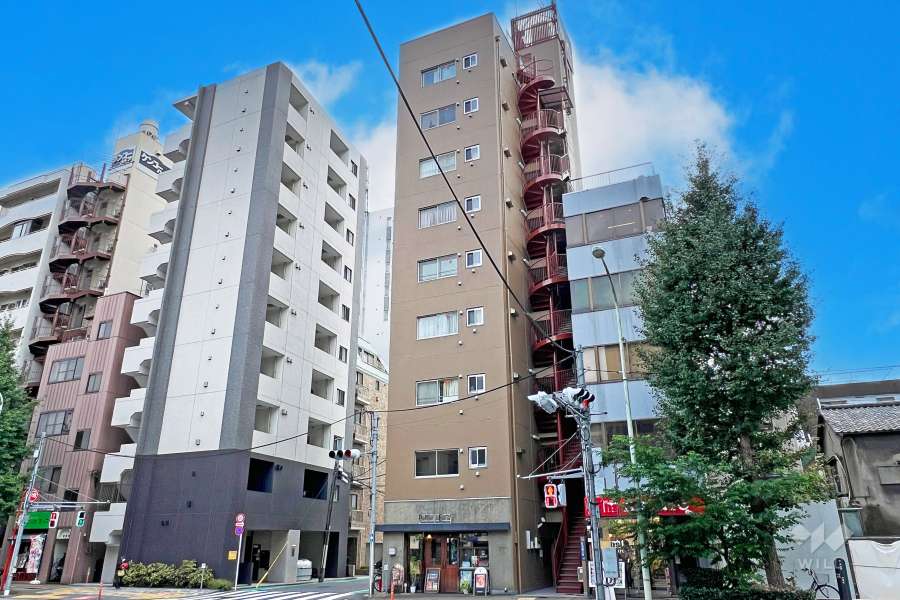 北上野永谷コーポラスの外観（北西側から）