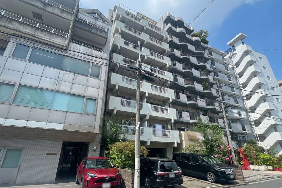 猿若町永谷マンションの外観（南東側から）