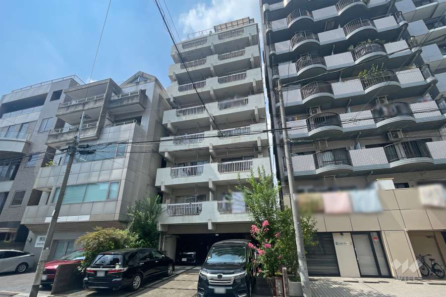 猿若町永谷マンションの外観（北東側から）