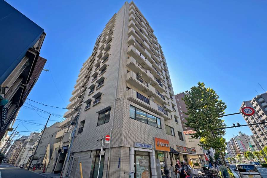 グリーンキャピタル浅草の外観（北西側から）