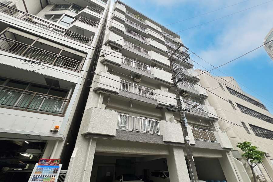 池之端永谷コーポラスの外観（南東側から）