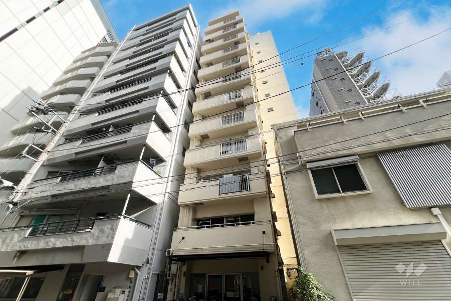 下谷第2サマリヤマンションの外観（北西側から）