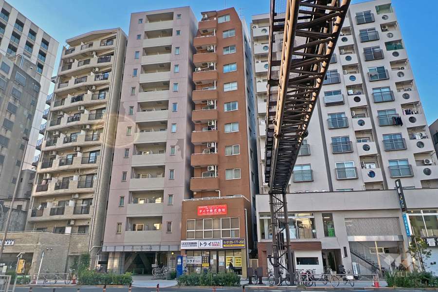 ハピーハイツ入谷の外観（東側から）
