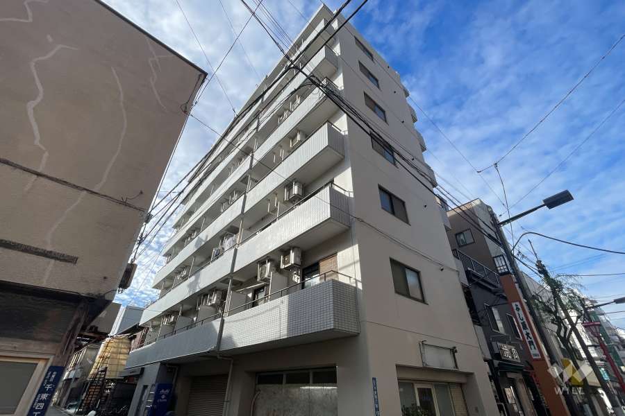 ペガサスマンション千束の外観（北東側から）