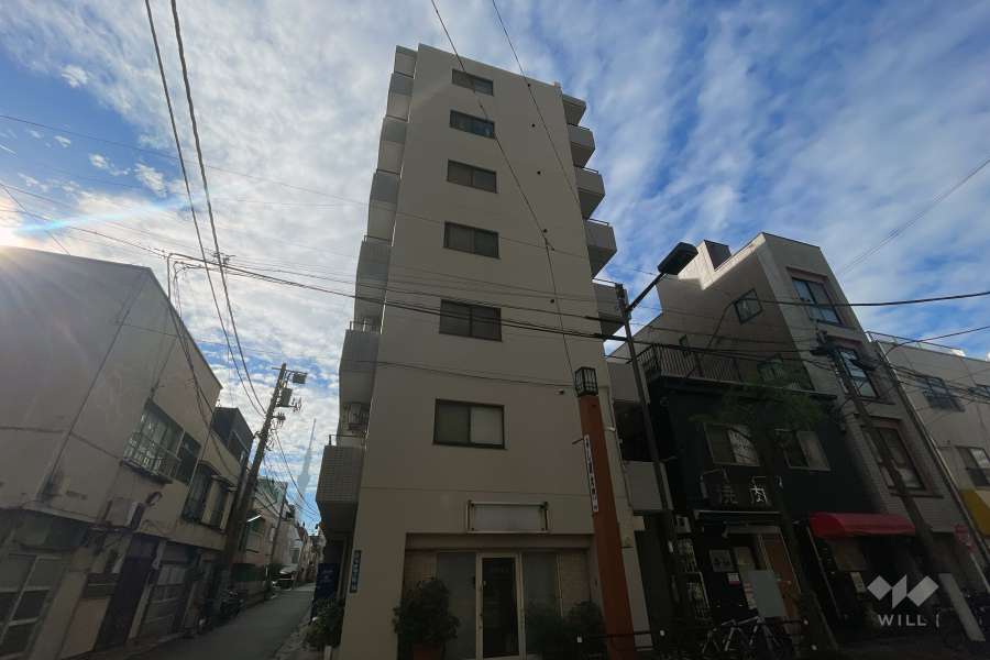 ペガサスマンション千束の外観（北西側から）