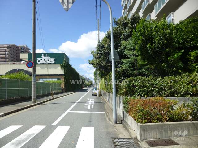 敷地南側の前面道路