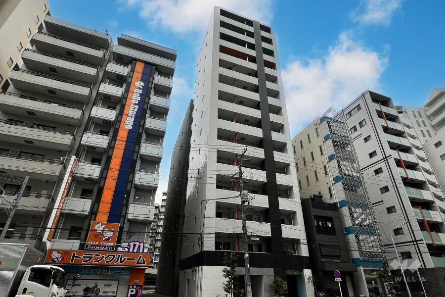 ウィンシティ上野タワーの外観（南東側から）2