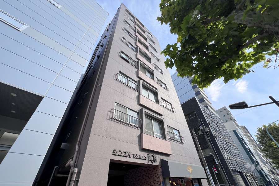 シンエイマンション蔵前の外観（北西側から）