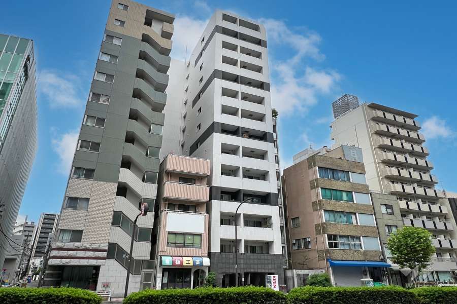 ステージグランデ蔵前の外観（南東側から）　　