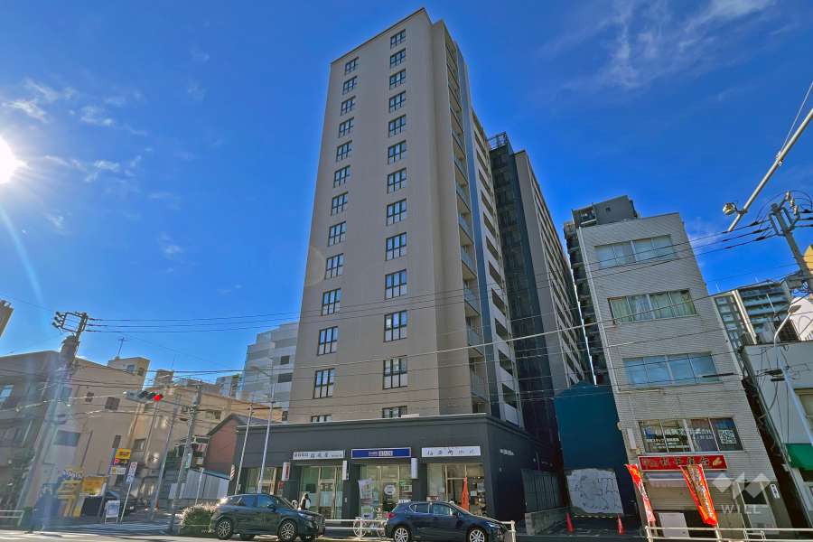 ザ・パークハウス上野の外観（東側から）