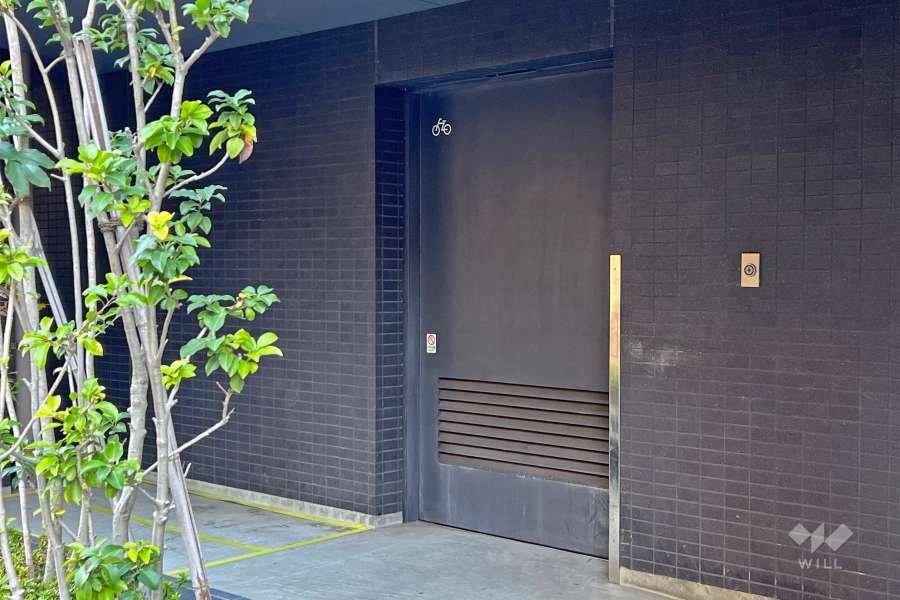 敷地部分にある駐輪場