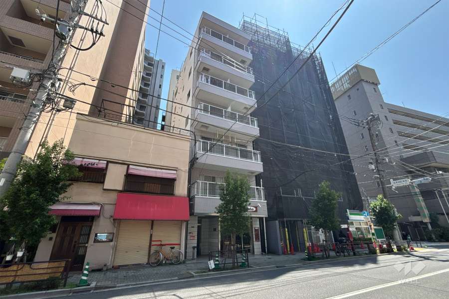竹内マンションの外観（北西側から）
