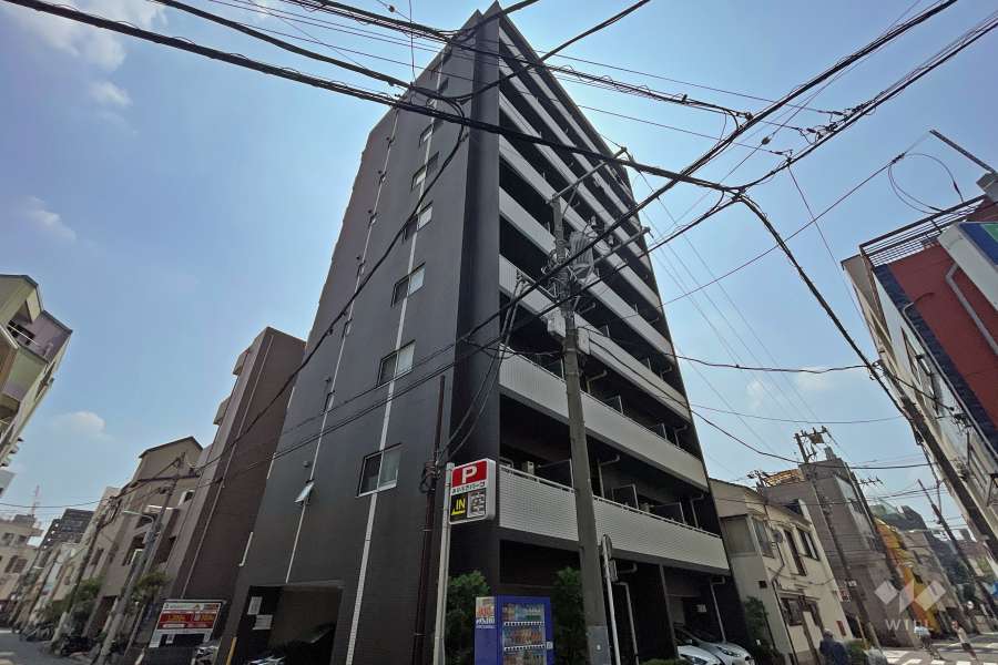 ザグランデレガーロ浅草の外観（北西側から）