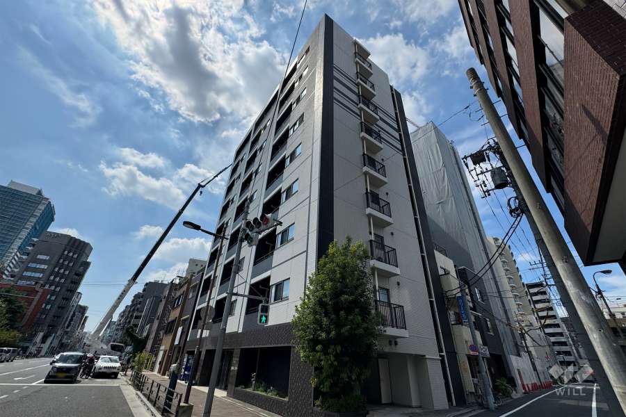 ラ・アトレレジデンス浅草の外観（北東側から）