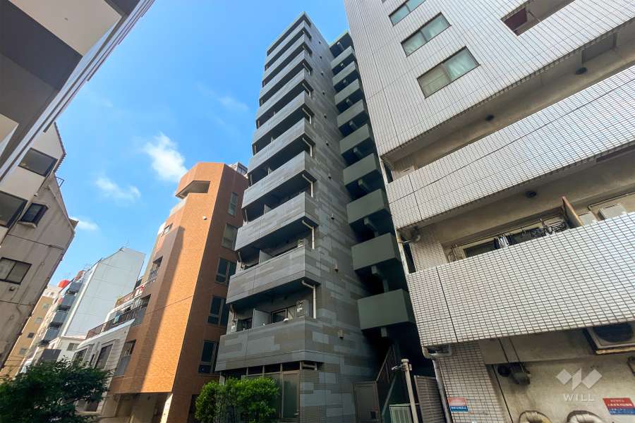 プレミアムキューブジー上野の外観（北東側から）