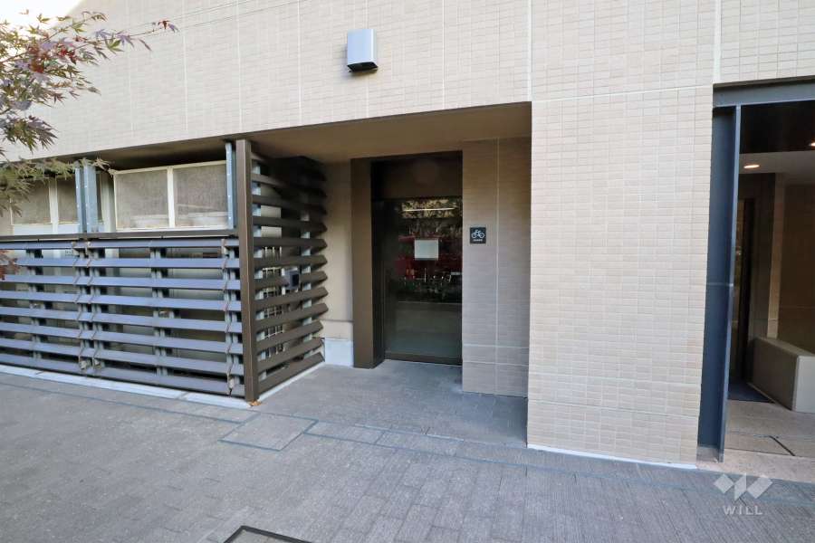 屋内に設けられた駐輪場