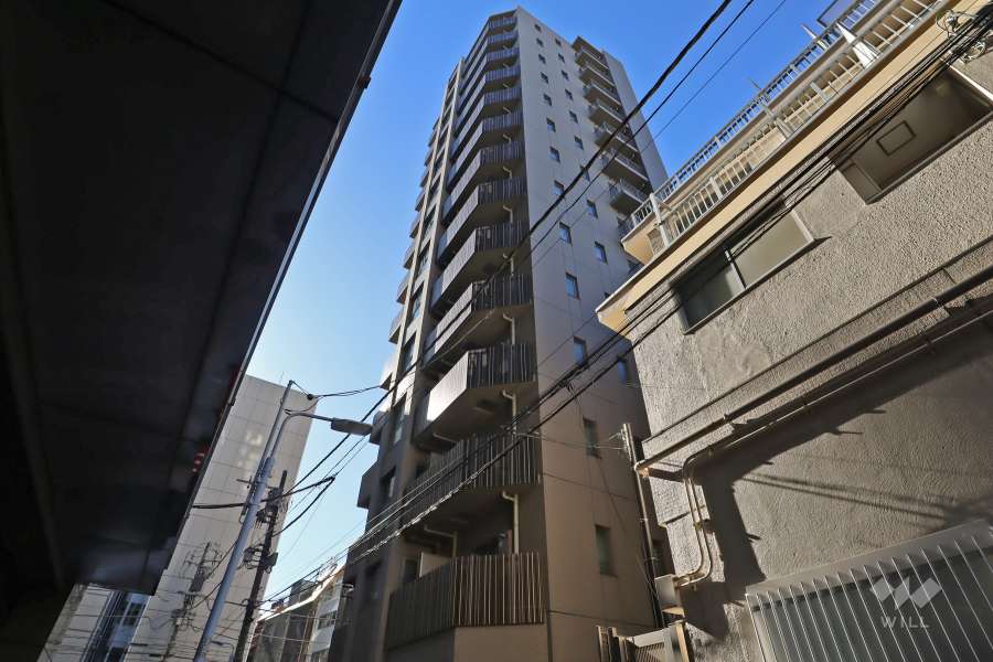 ブリリア上野ザレジデンスの外観(北東側から)