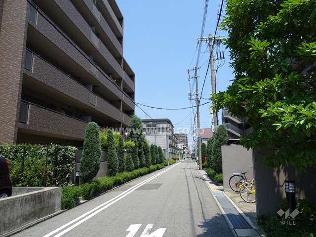 敷地南側の前面道路
