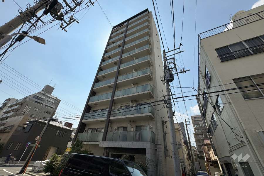 ライジングプレイス浅草ノースの外観（北東側から）