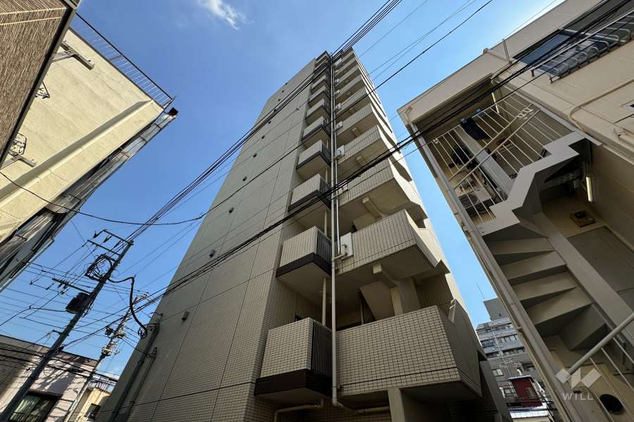 ライジングプレイス浅草ノースの外観（北西側から）