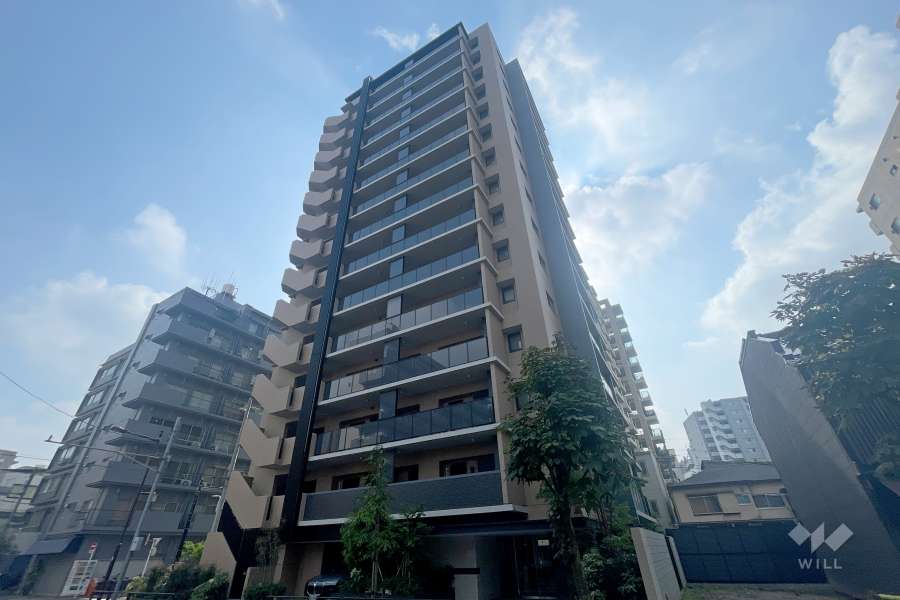 ルフォン入谷ザレジデンスの外観（北西側から）