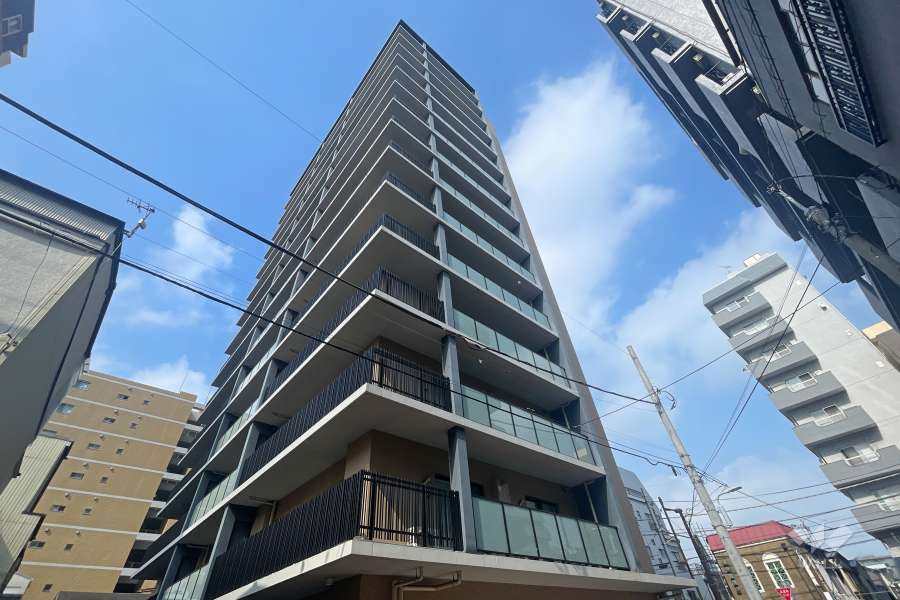 ルフォン入谷ザレジデンスの外観（東南側から）