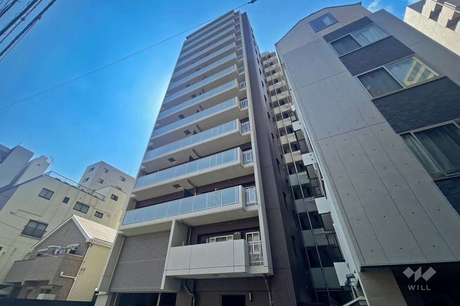 レーベン浅草AYAGINUの外観（北東側から）