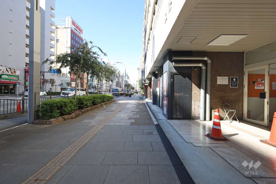 敷地南側の前面道路　