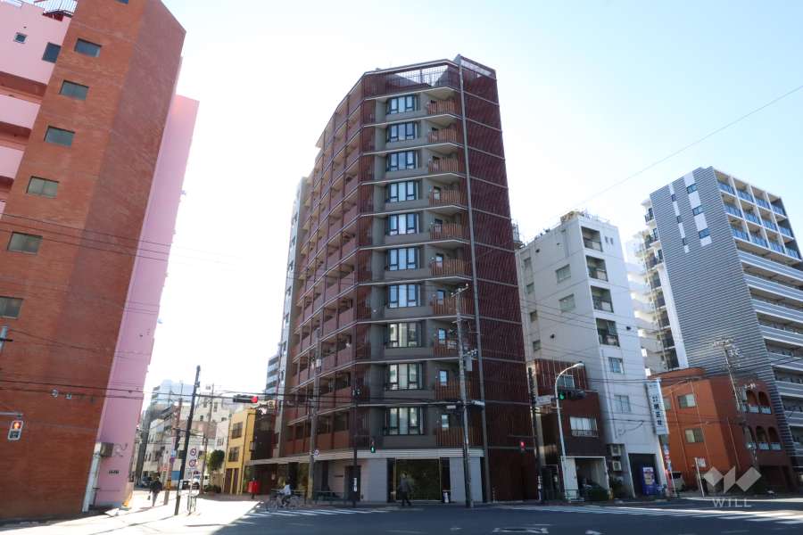 ライオンズ東京三ノ輪ミレスの外観（北東側から）