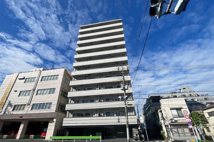 メイクスデザイン三ノ輪の外観（北東側から）　