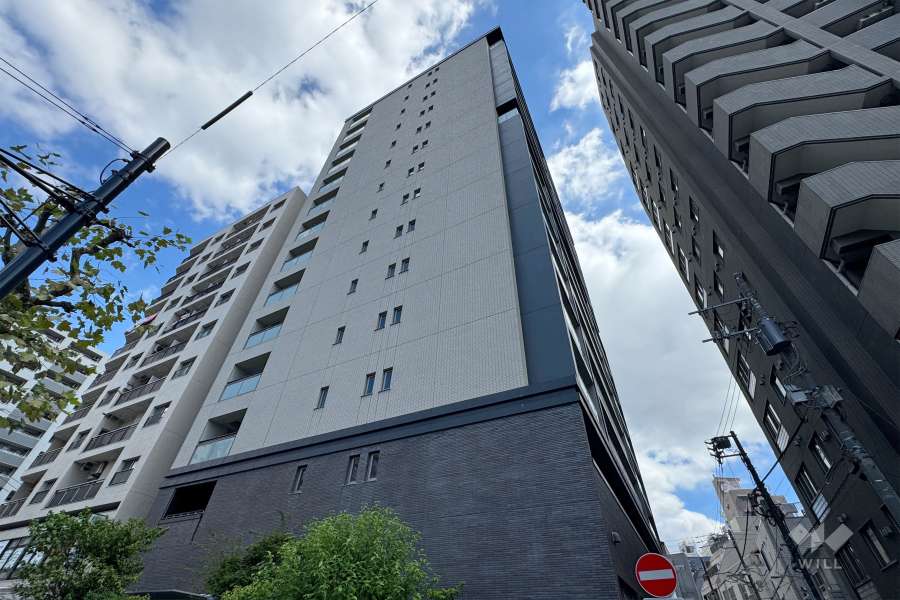 コンシェリア東京入谷ステーションフロントの外観（南西側から）