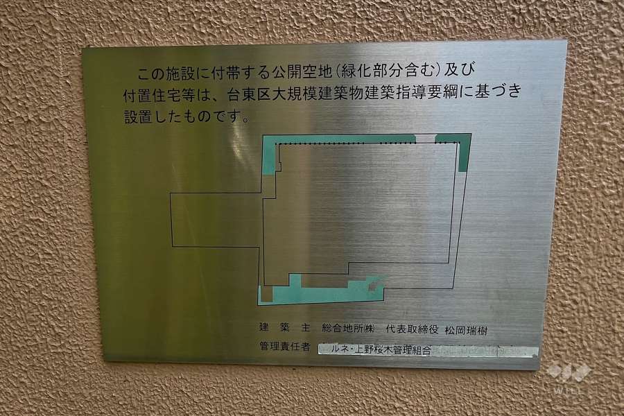 公開空地表示