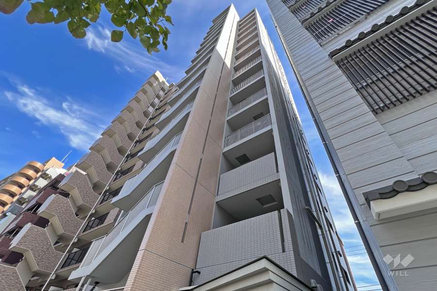 グランドメゾン浅草花川戸の外観（北西側から）