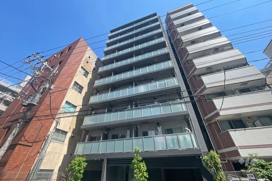 プレールドゥーク浅草5の外観（南西側から）