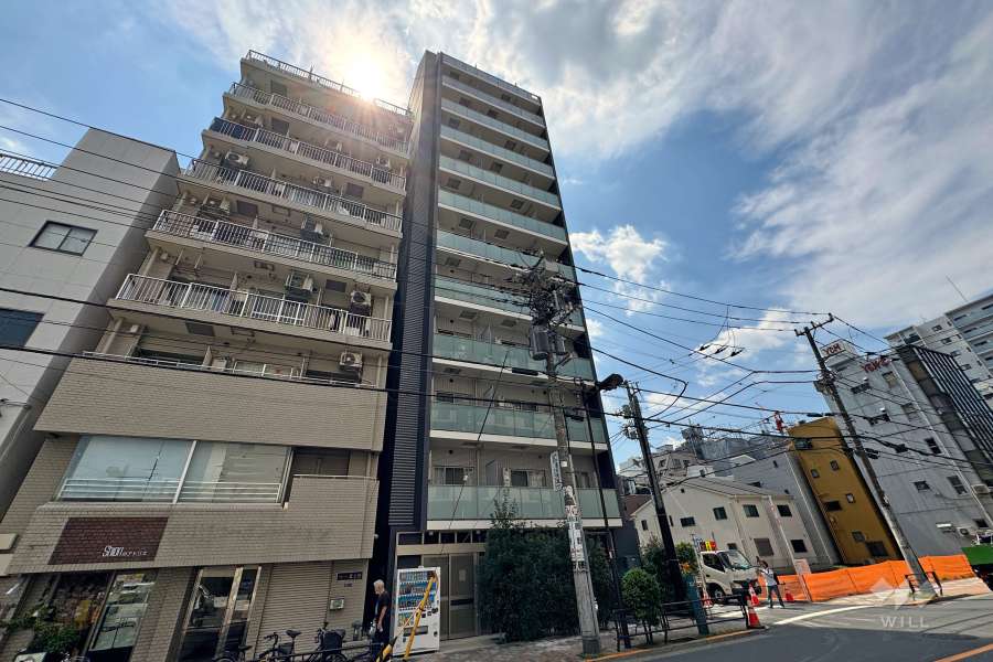 ヴァレッシア上野ノースシティの外観（北東側から）.