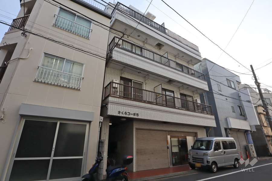 さくらコーポ5の外観(北側から)　　　