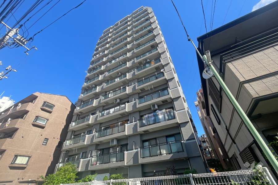ライオンズシティ新小岩の外観（南東側から）