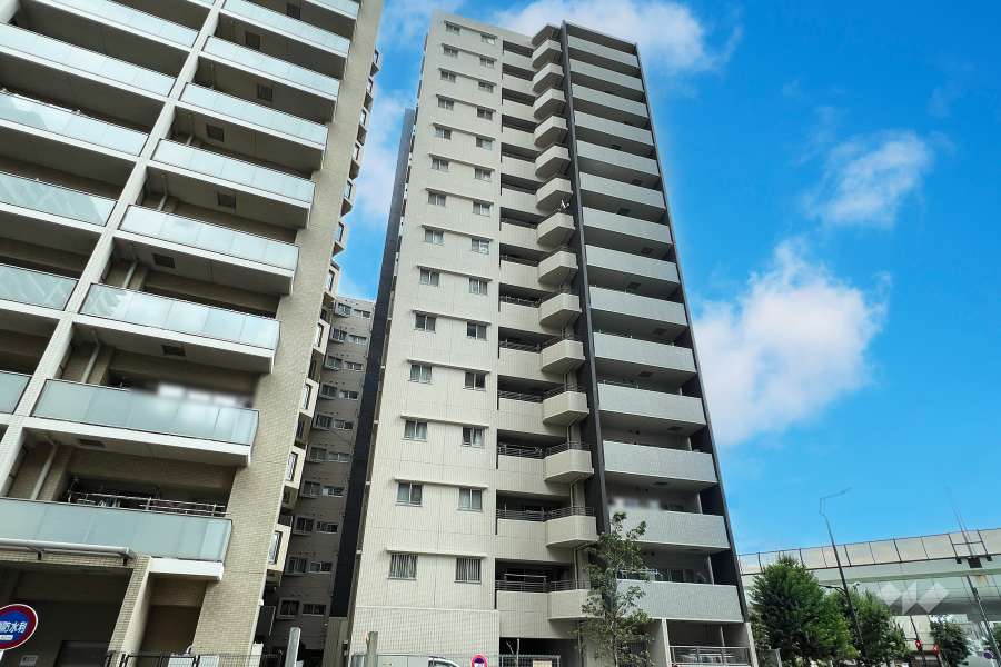 レーベンハイム金町アスティの外観（北西側から）