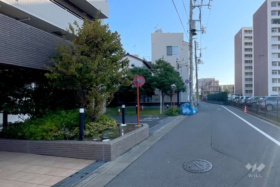 敷地南側の前面道路