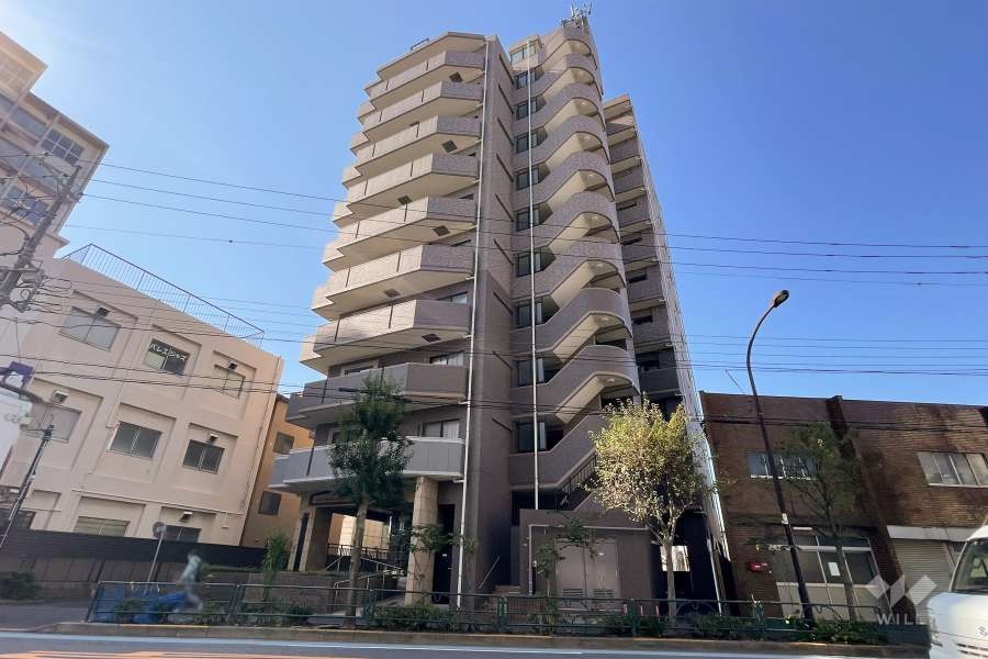 ライオンズマンション新小岩第8の外観（北東側から）