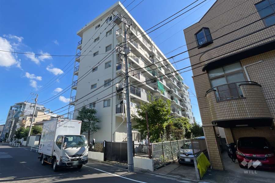 ライオンズマンション青戸の外観（北西側から）