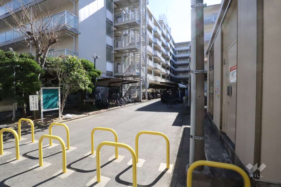 駐輪場の出入り口
