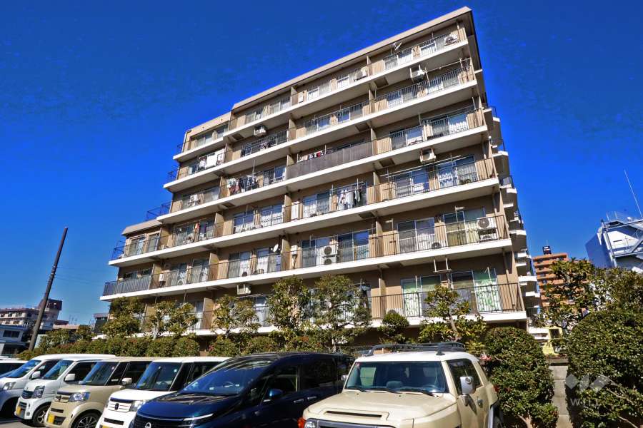 お花茶屋スカイマンションの外観(南東側から)