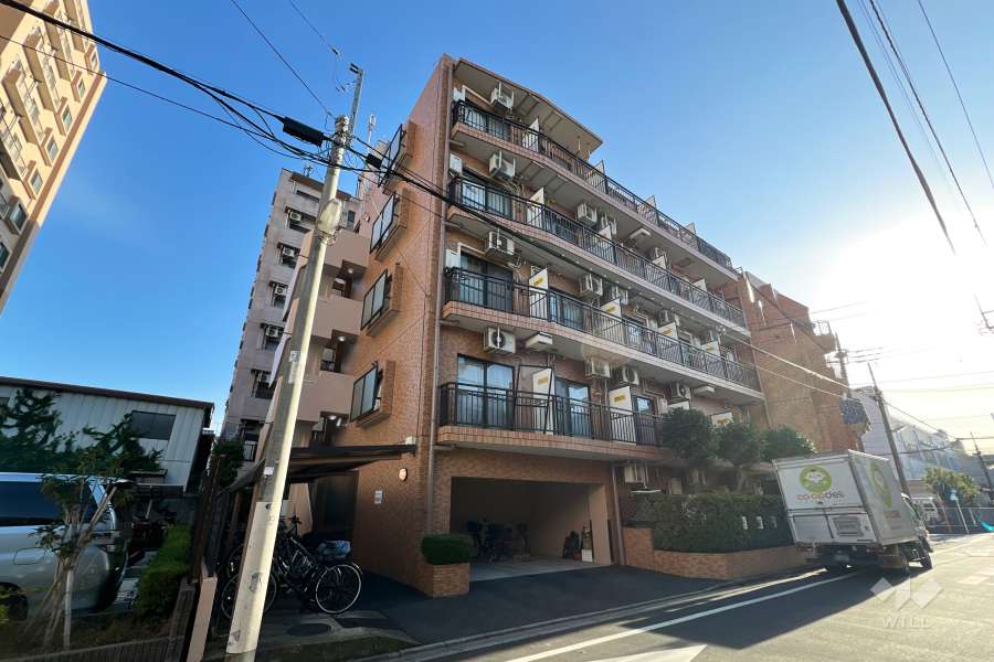 ライオンズマンション立石第2の外観（北側から）