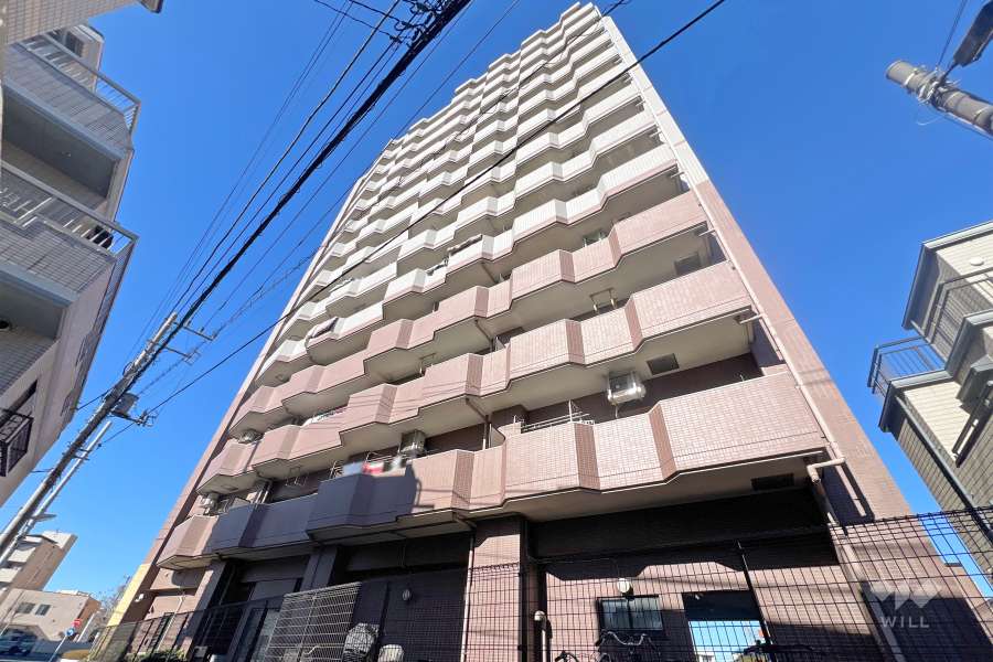 ライオンズシティ四ツ木の外観（南東側から）