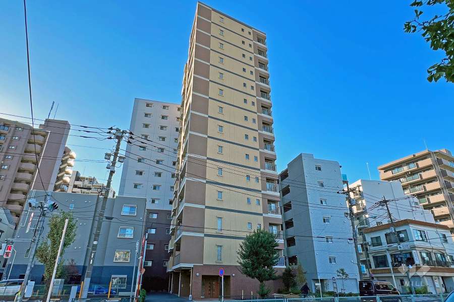 ベルメゾン亀有ヴィマルシェの外観（東側から）